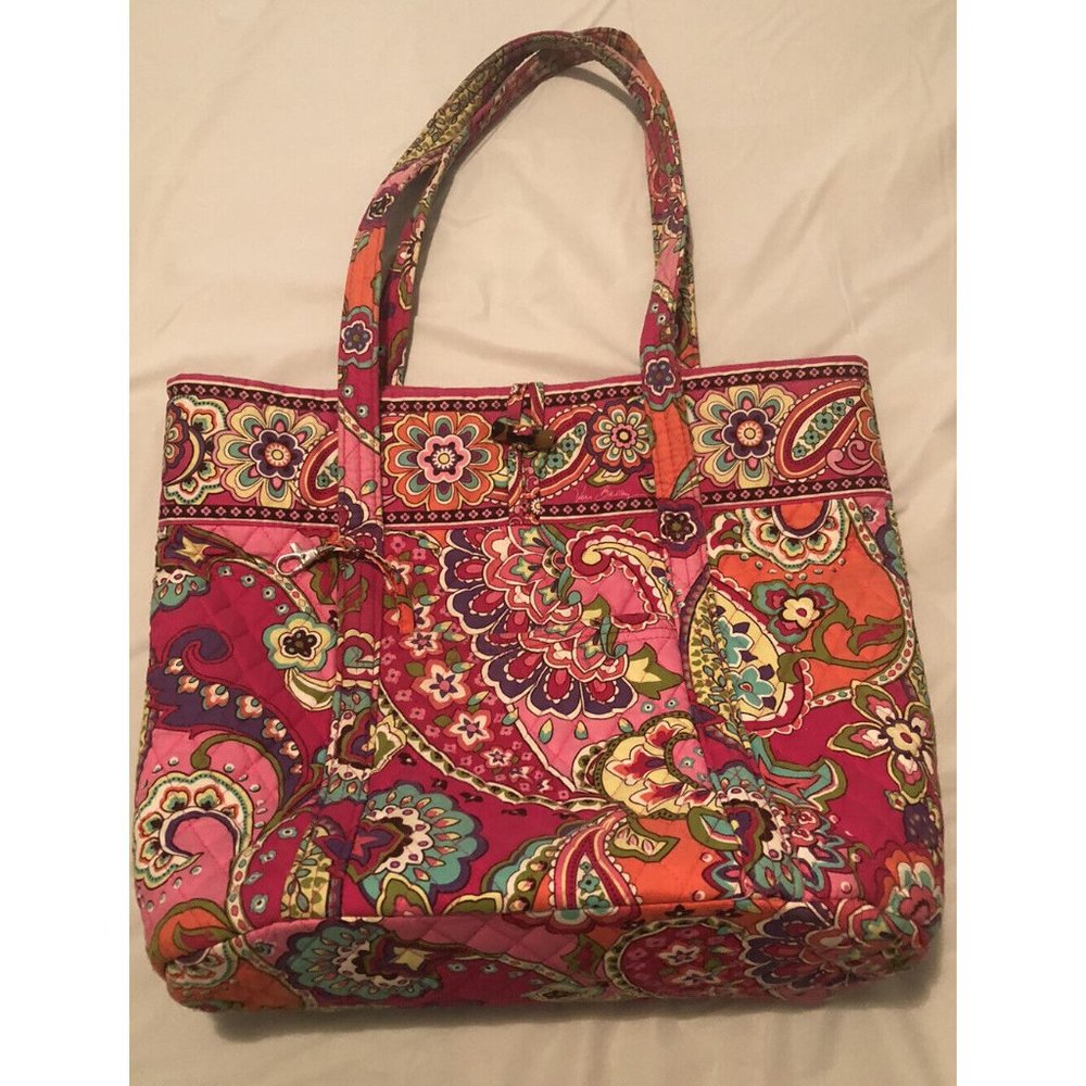 Vera Bradley PINK SWIRLS Large Shopper Tote
